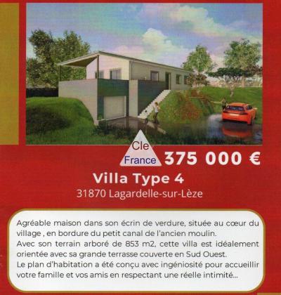 Maison 4 Pieces - 31870 - Lagardelle Sur Leze