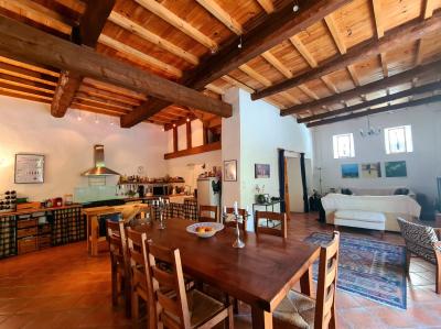 Old Stone Barn Entirely Renovated With 178 M2 Of Living Space, Courtyard, Terrace With Panoramic Vie