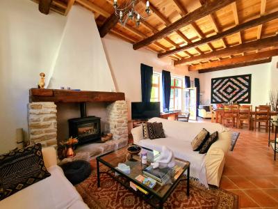 Old Stone Barn Entirely Renovated With 178 M2 Of Living Space, Courtyard, Terrace With Panoramic Vie