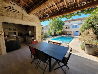 Charming 1940s Villa Completely Renovated With Garage, Terrace, Heated Swimming Pool And Summer Kitc