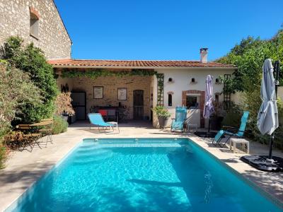 Charming 1940s Villa Completely Renovated With Garage, Terrace, Heated Swimming Pool And Summer Kitc