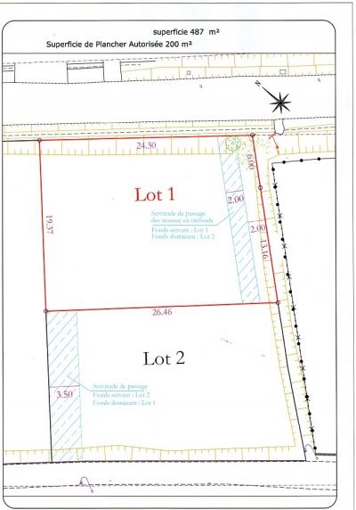 Two Flat And Serviced Building Plots Of 487 M2 And 486 M2, In A Quiet Lane Off A Housing Estate.