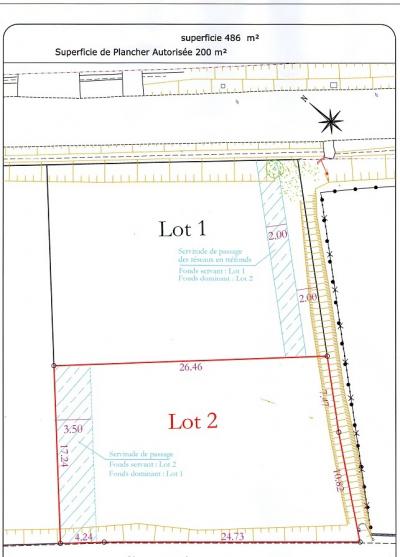 Two Flat And Serviced Building Plots Of 487 M2 And 486 M2, In A Quiet Lane Off A Housing Estate.