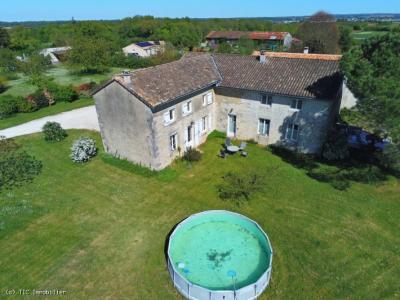 &#8364;349000 - Beautiful, Spacious And Versatile Stone House Tucked Away Close To Ruffec