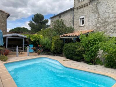 Carcassonne, Renovated 160m2 House With Outbuildings, Courtyard, Terraces, Garden And Swimming Pool