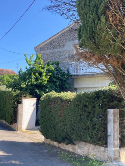 In A Charming Village South Of Carcassonne, Beautiful Stone House With Outbuilding And Garden.